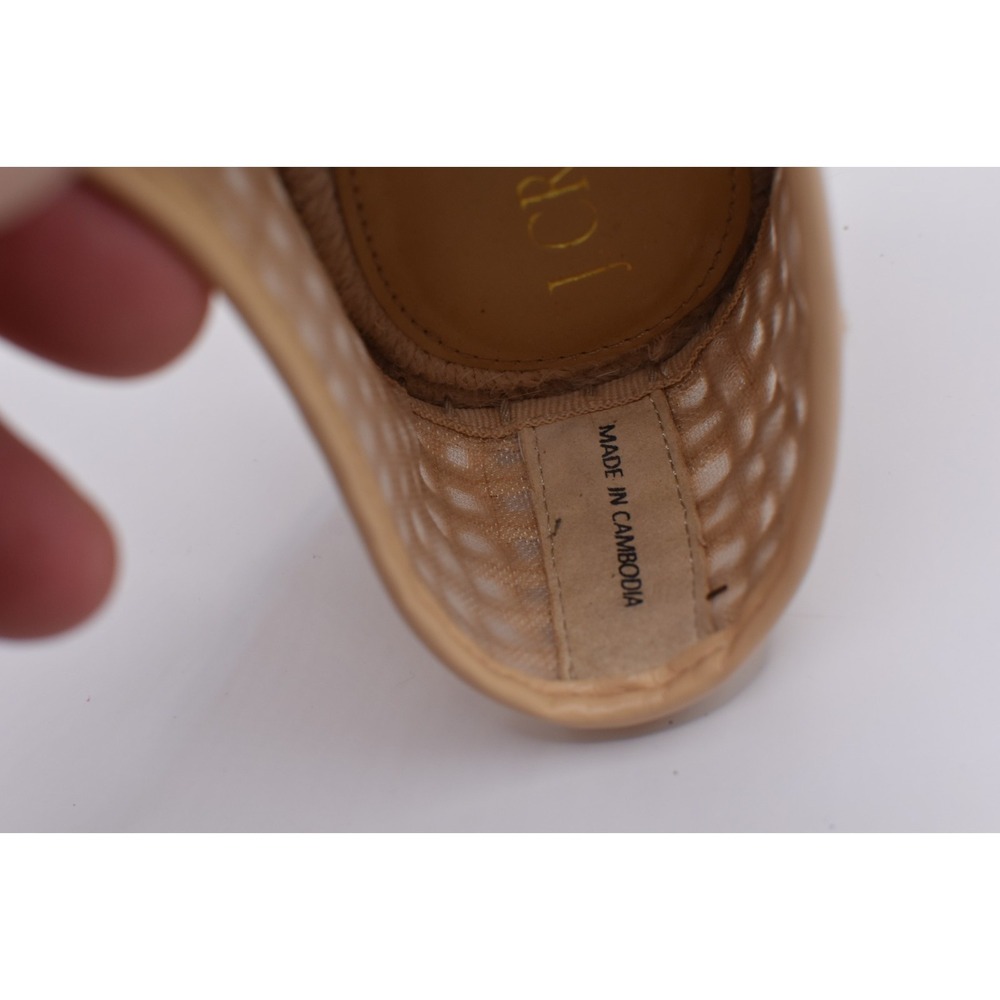 J Crew Straw Espadrille Flats Slip On Shoes Women Size 5.5 Natural Woven   CH645 - Picture 7 of 12